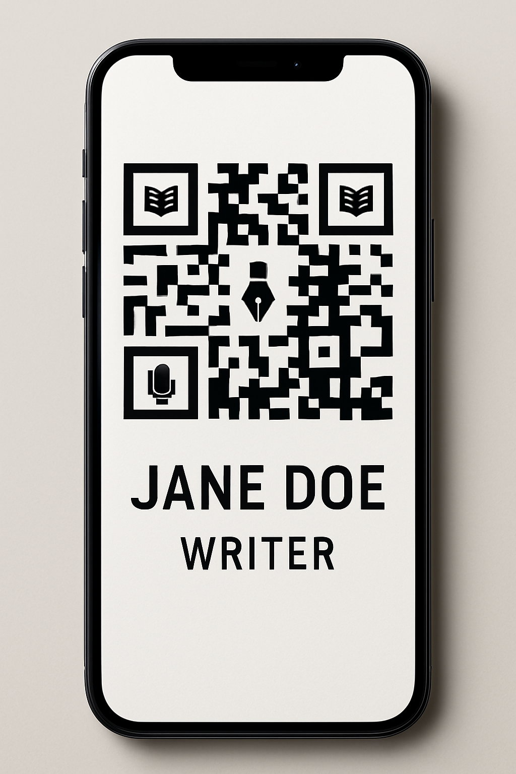 QR Code Mobile Mockup